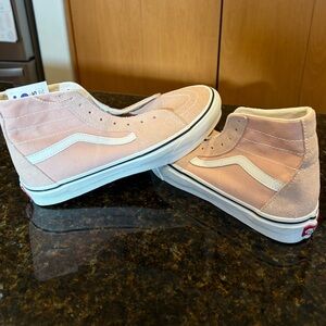 Vans Light Pink High-Top Sneakers
